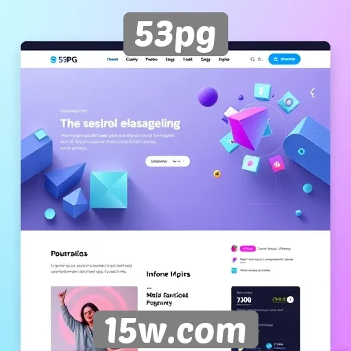 Interface do site 53pg é amigável e intuitiva